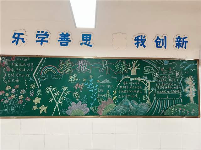 植树节漫画版黑板报怎么画(植树节漫画版黑板报怎么画好看)