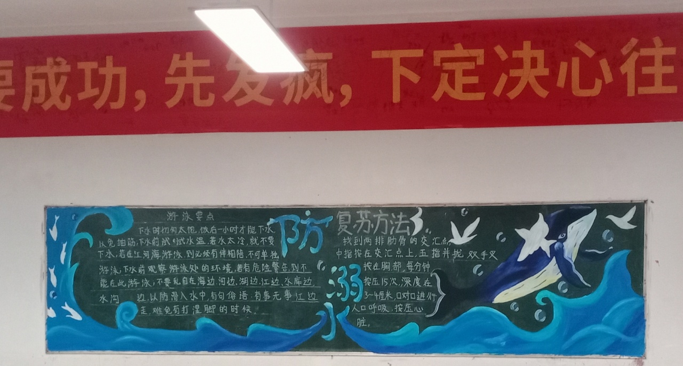 画海浪的黑板报怎么画的(画海浪的黑板报怎么画的视频)