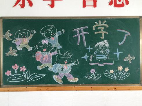 开学新画卷黑板报怎么画(开学新画卷黑板报怎么画图片)